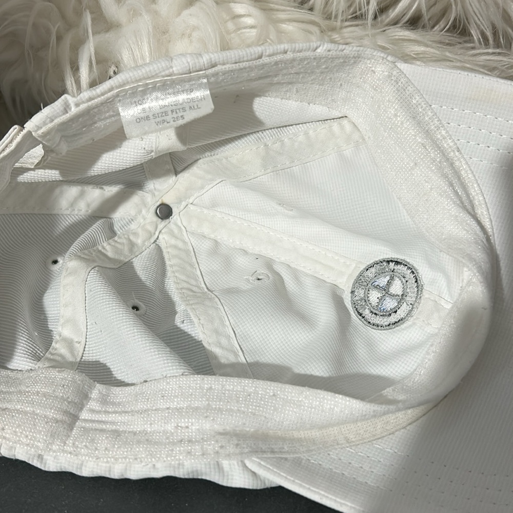 BMW Motorsport car baseball cap hat white one side - Picture 6 of 7